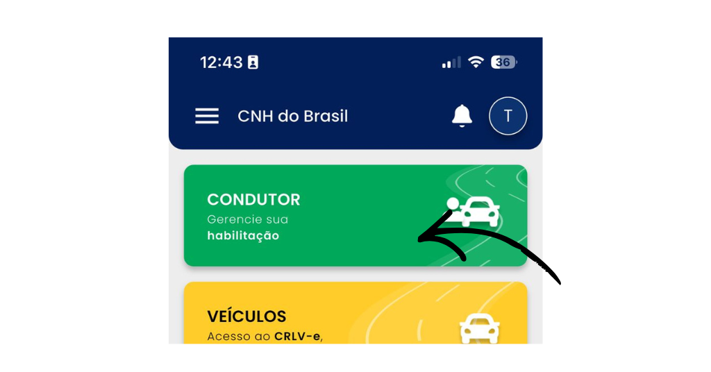 CNH do Brasil condutor